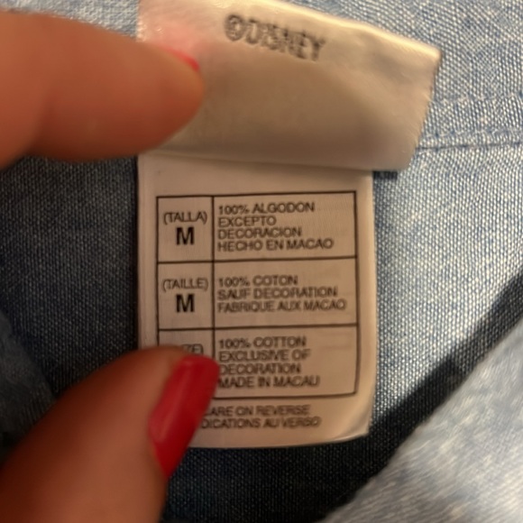 Disney Vintage Embroidered Chambray Vest - Picture 6 of 10